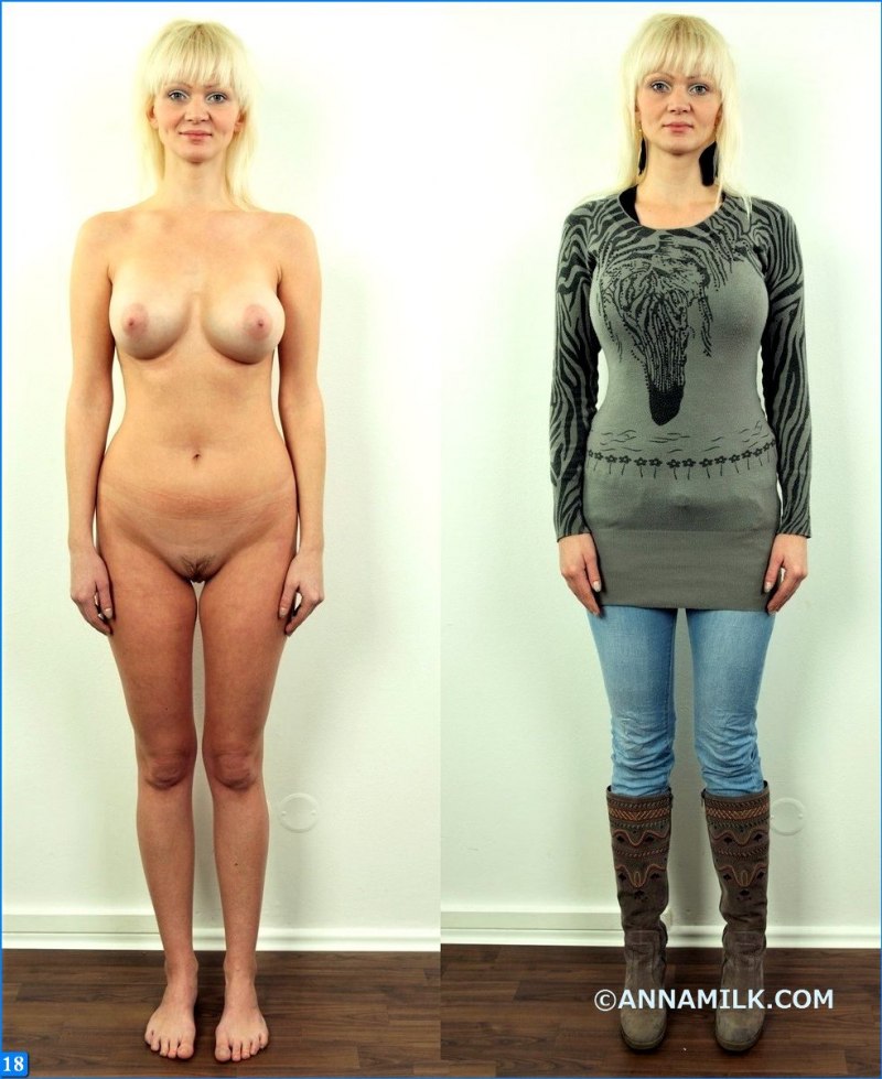 Девушки одетые и раздетые