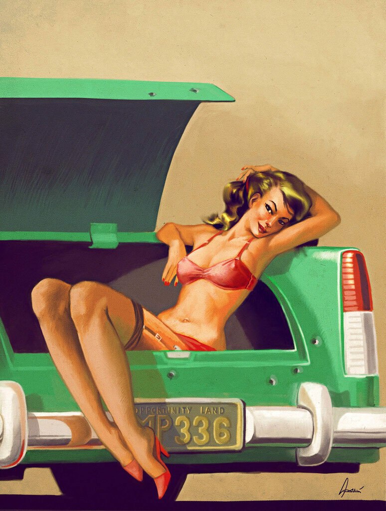 Художник Джил Элвгрен пин-ап