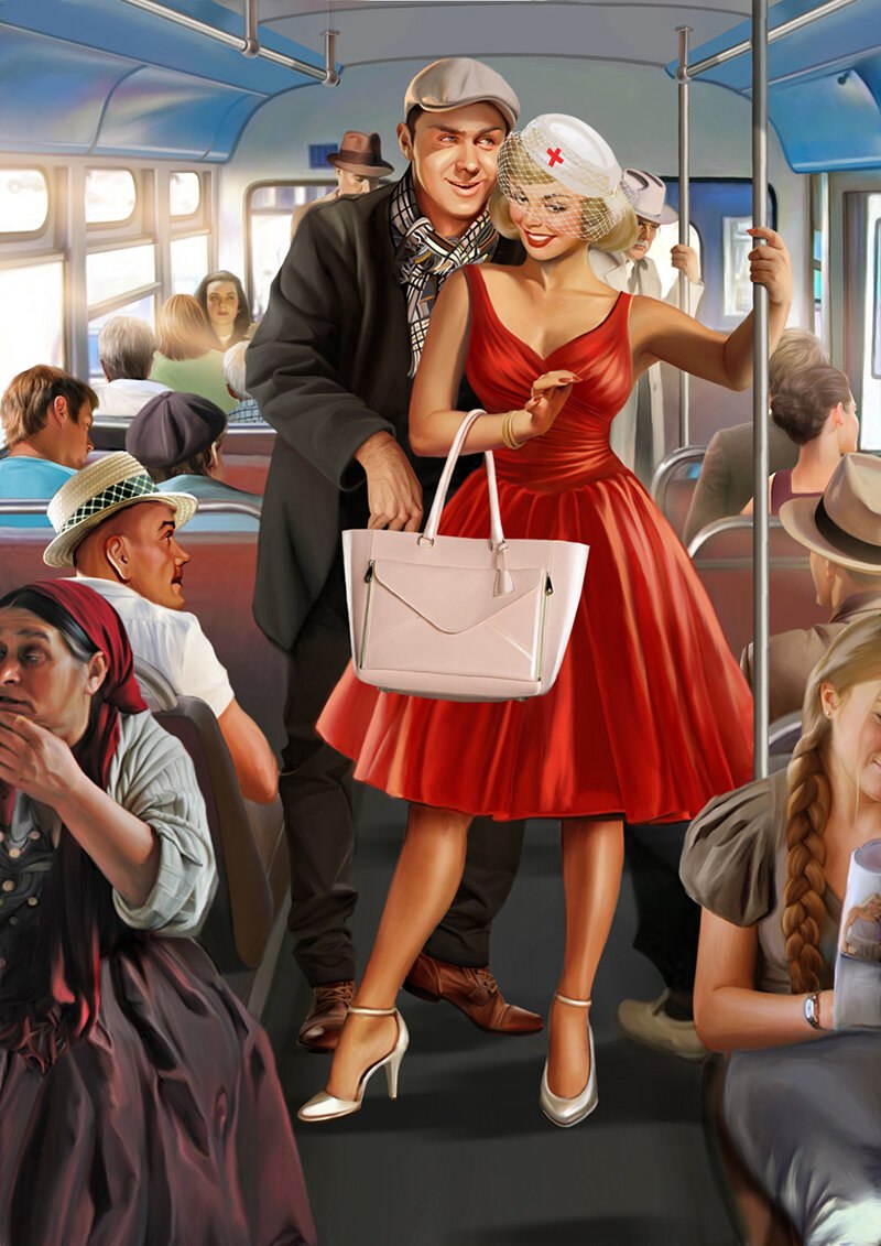 Советские плакаты в стиле пин-ап от Валерия Барыкина