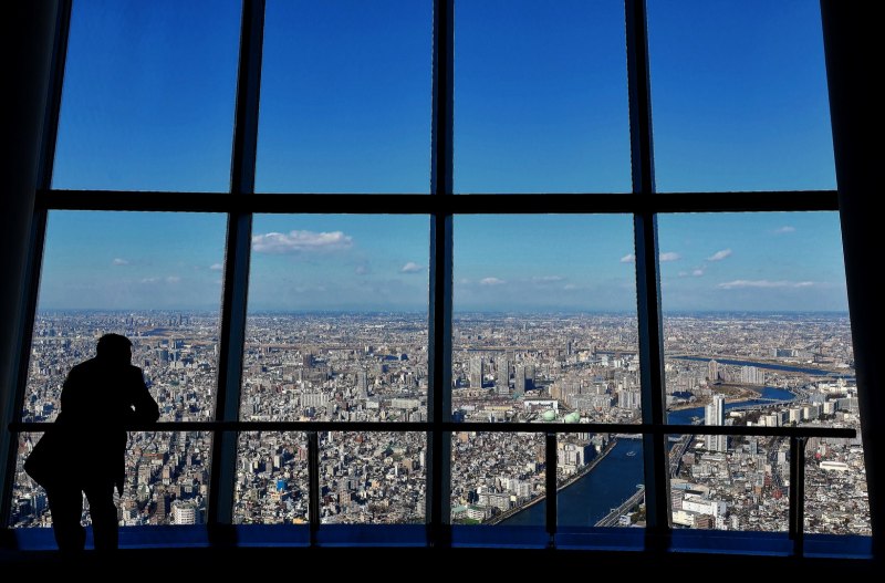 Вид из окон высотки текстура