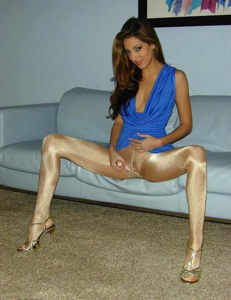 JERKOFFINSTRUCTORS блестящие колготки