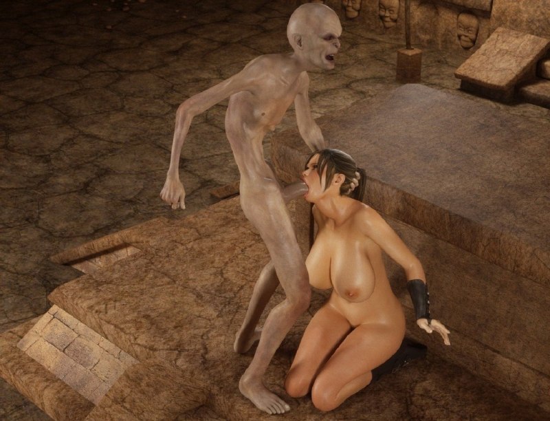 Хентай зомби с большой грудью