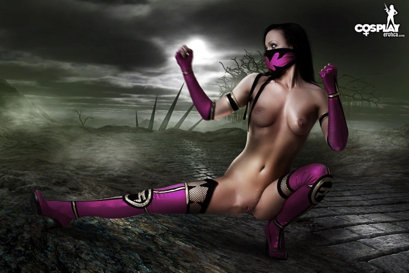 Mileena Mortal Kombat косплей эро