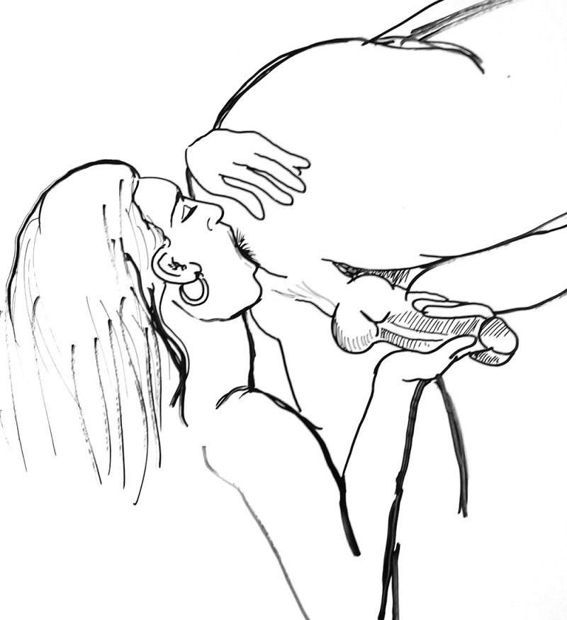 Кунилингус нарисованно