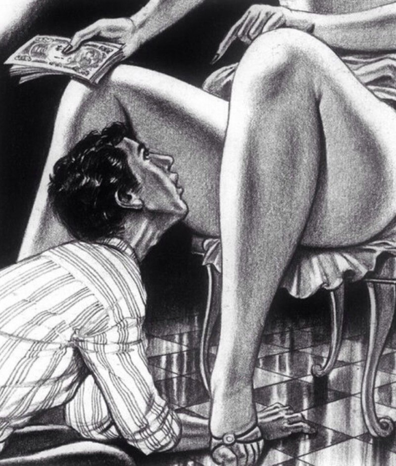 Кунилингус рисунок карандашом