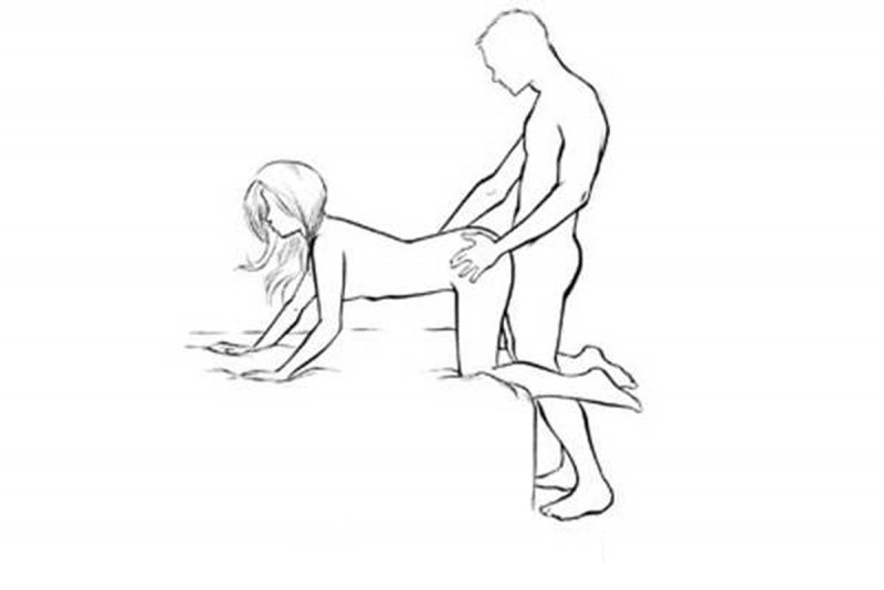 Эротические гифки у стены