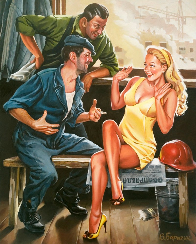Советский пин ап Валерия Барыкина