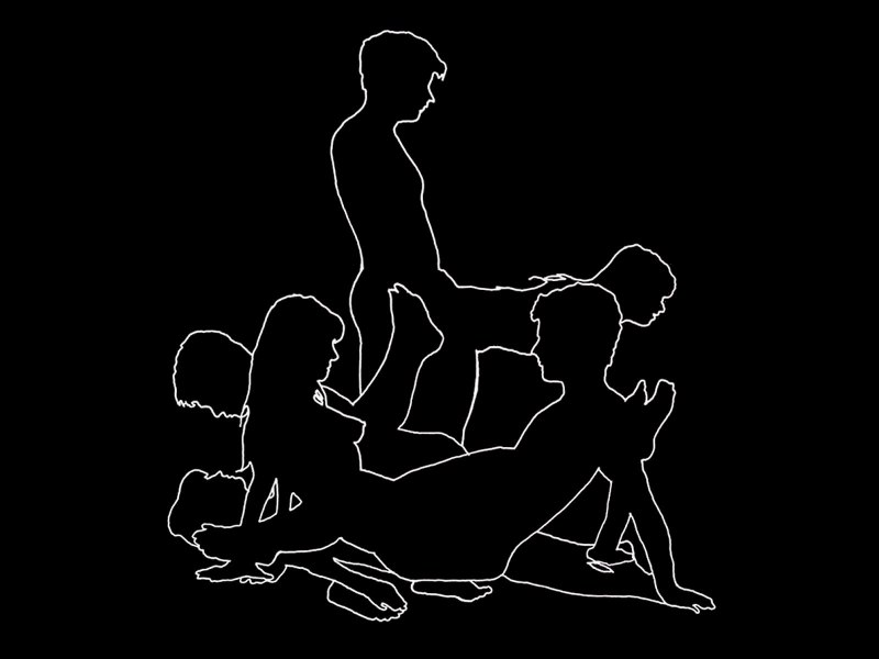 Красивый мжм в темноте