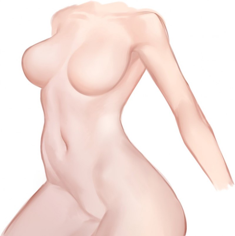 Модель для рисования с сиськами