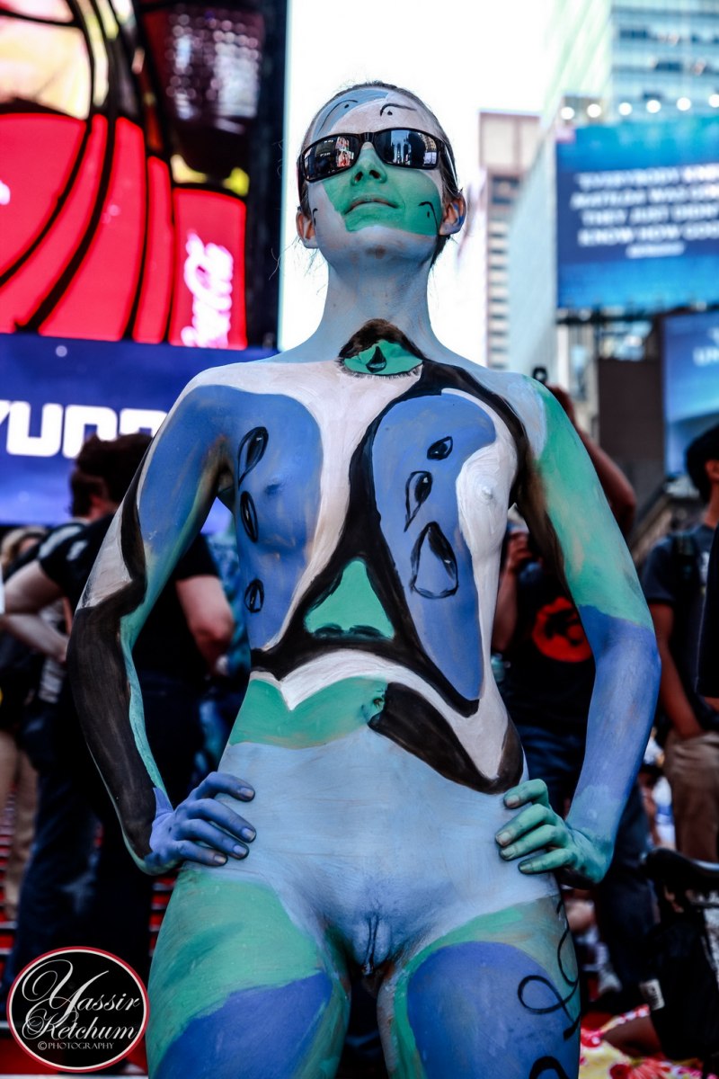 Бодиарт на улице