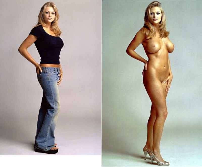 Порноактрисы в одежде и без