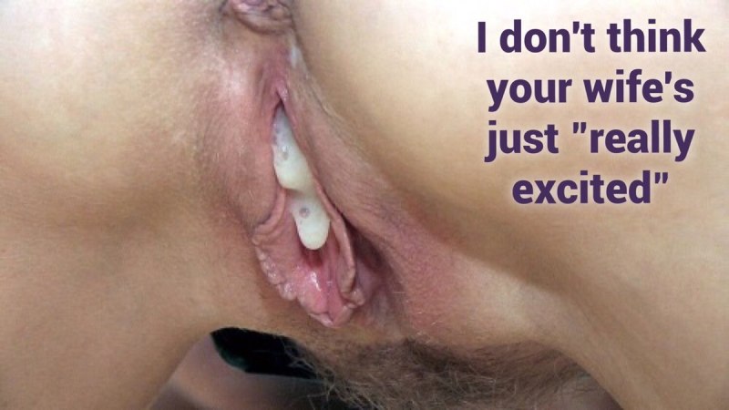 Кончил на жену муж слизал