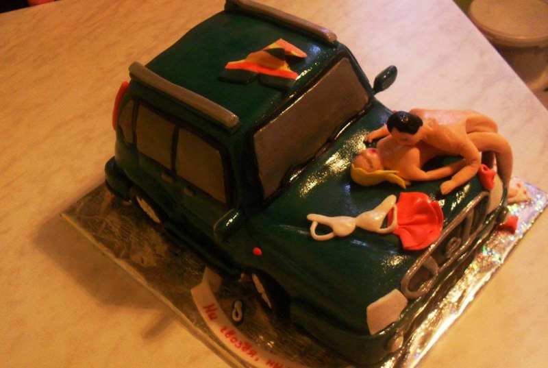 Эротический свадебный торт