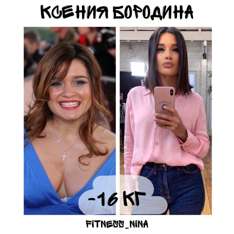 Знаменитости до и после похудения