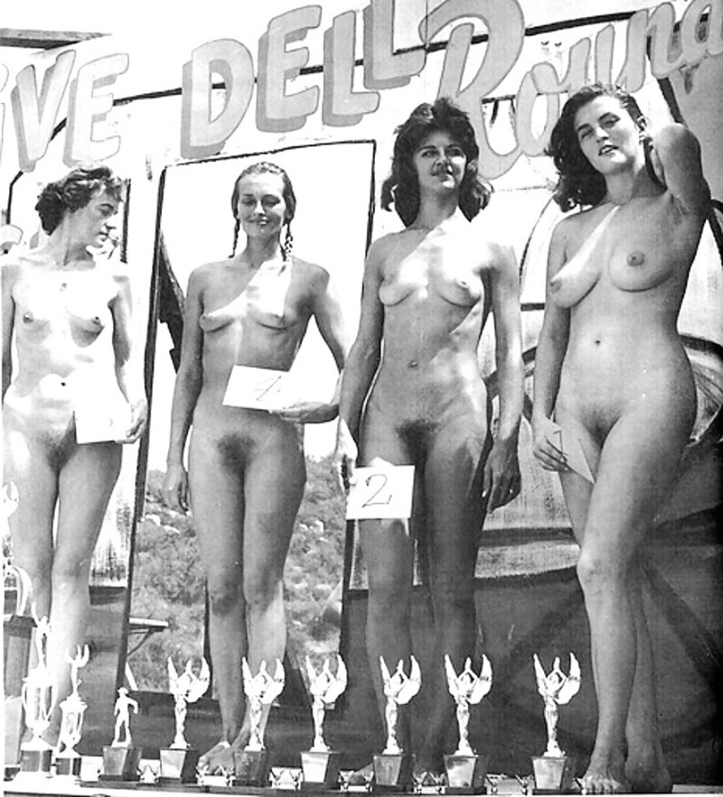 Много волосатых девушек ретро