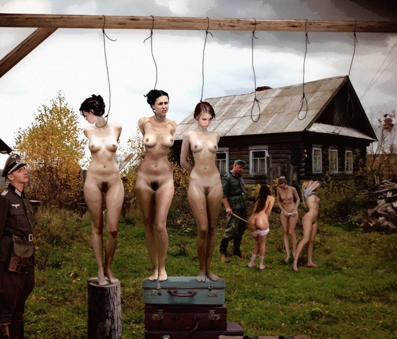 Голые женщины перед казнью