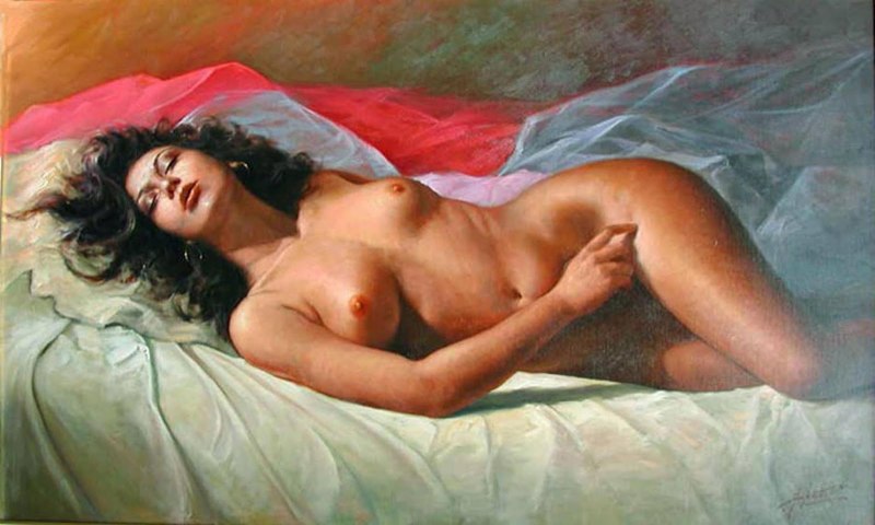 Фрида Кастелли картины мастурбация