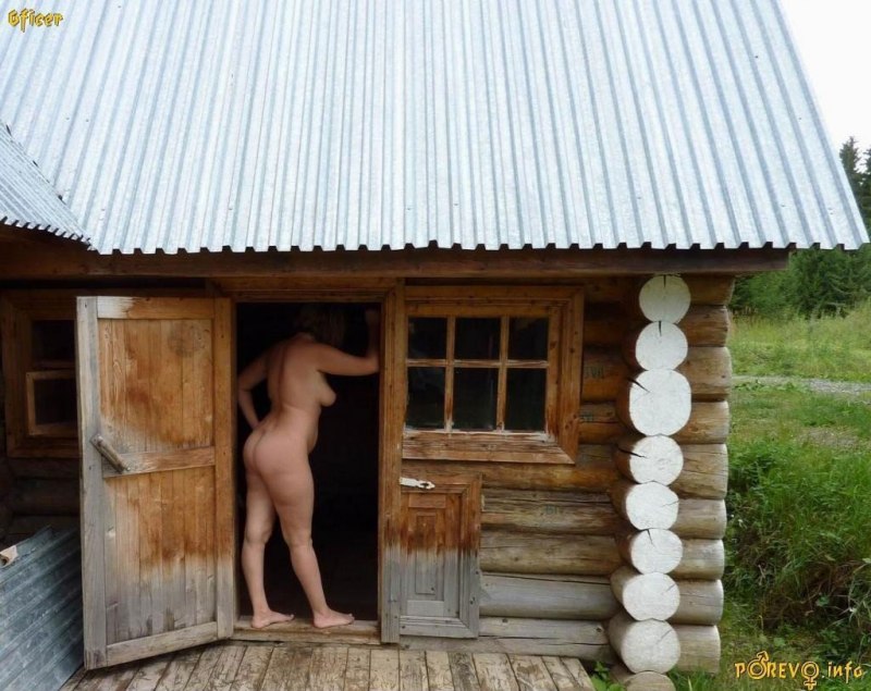 Деревенские девки в бане