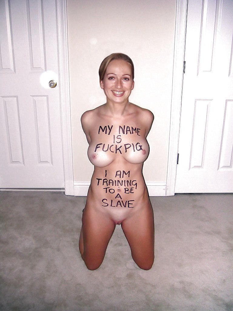 Унизительные надписи на теле бдсм