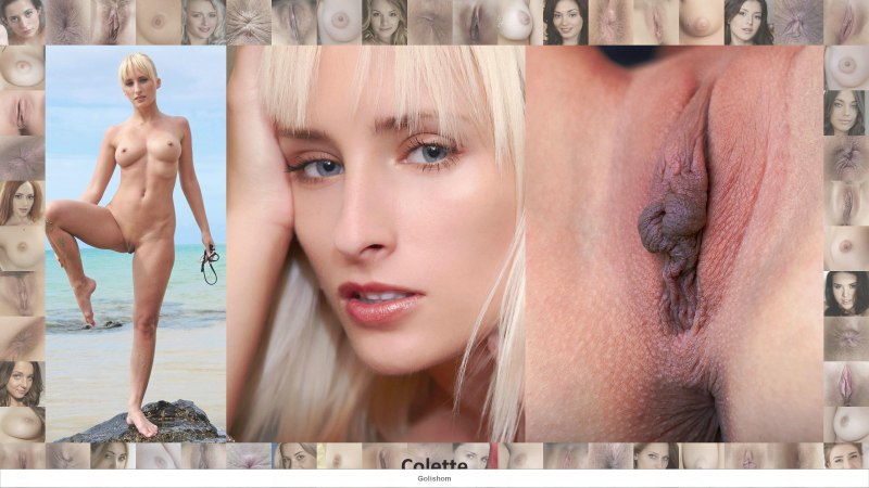 Лицо и вагина фотомодели