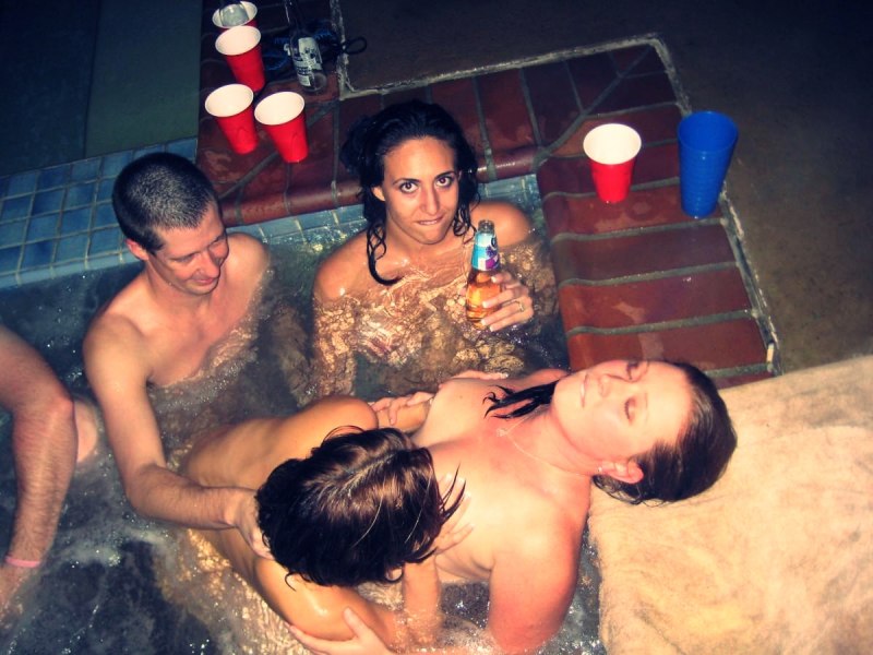 Голый корпоратив в сауне