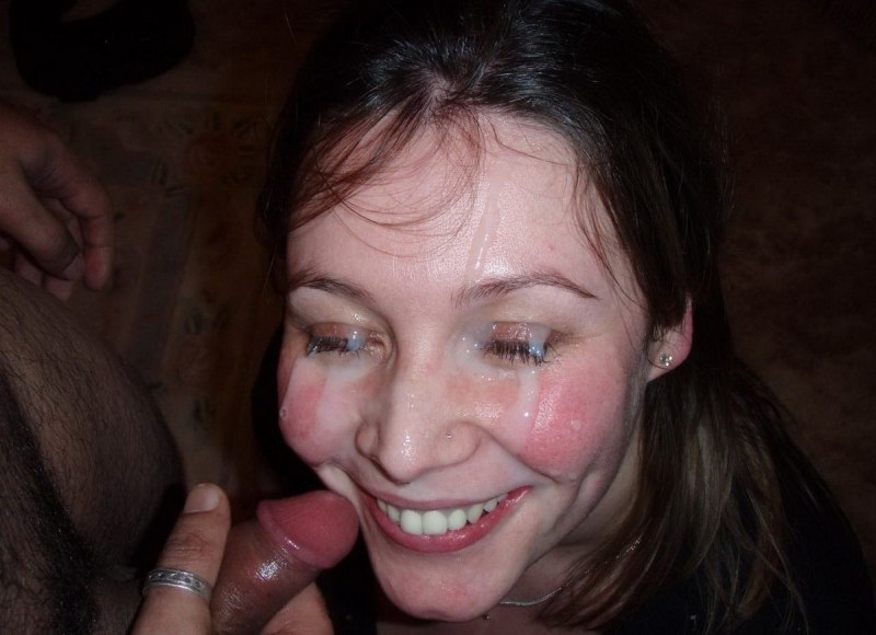 Кончил на лицо частное домашнее