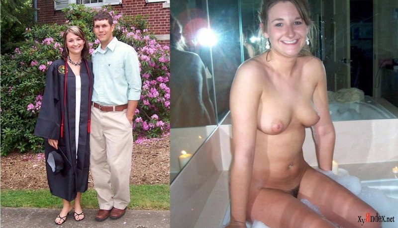 Жена и муж одетые и раздетые