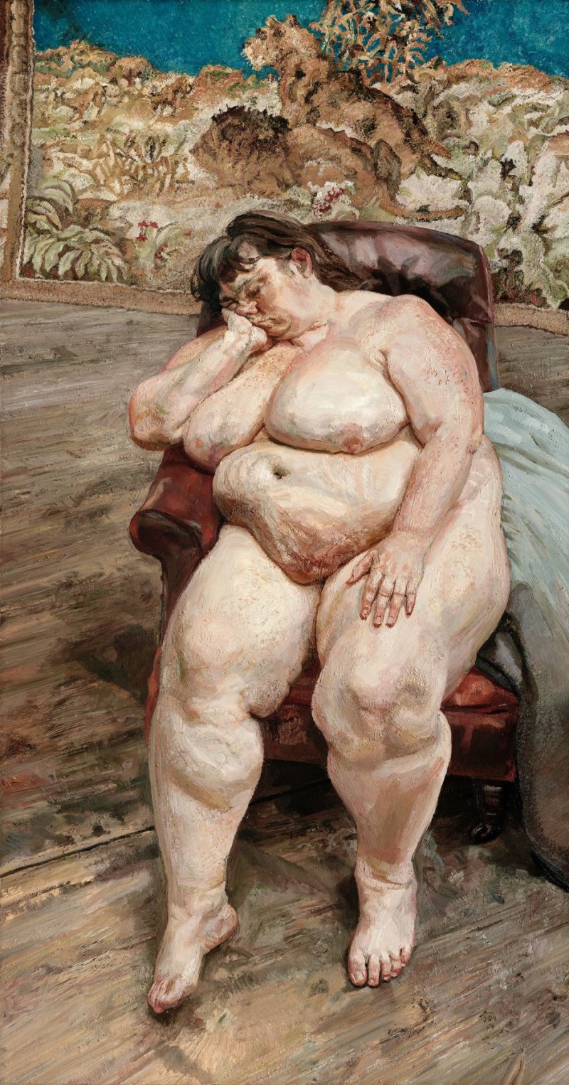 Люсьен Фрейд картины соцработница