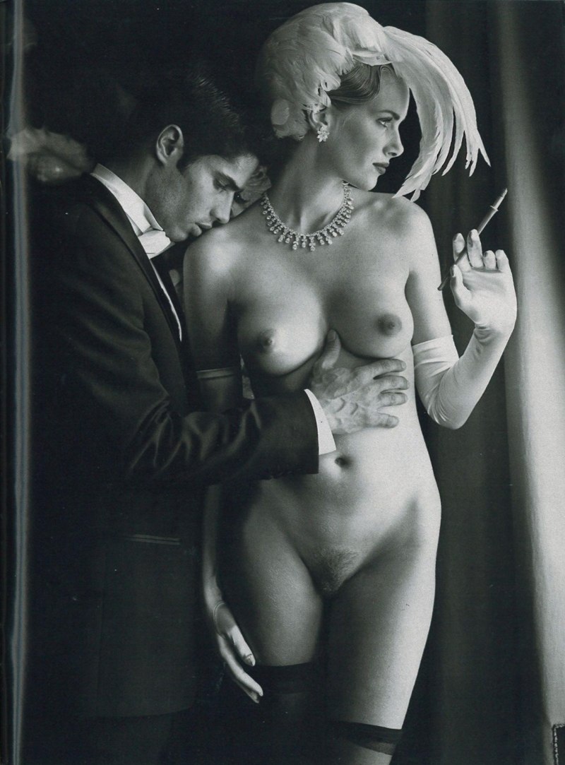 Ню арт в винтажном стиле