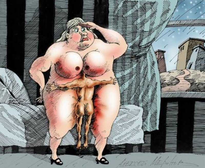 Голые жирные бабы и мужики