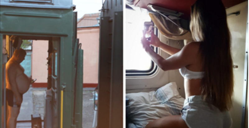 Сиськи в общественном транспорте