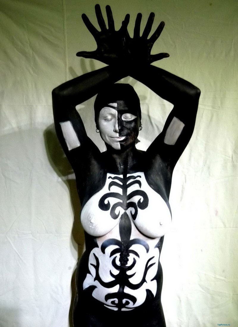 Юные боди арт