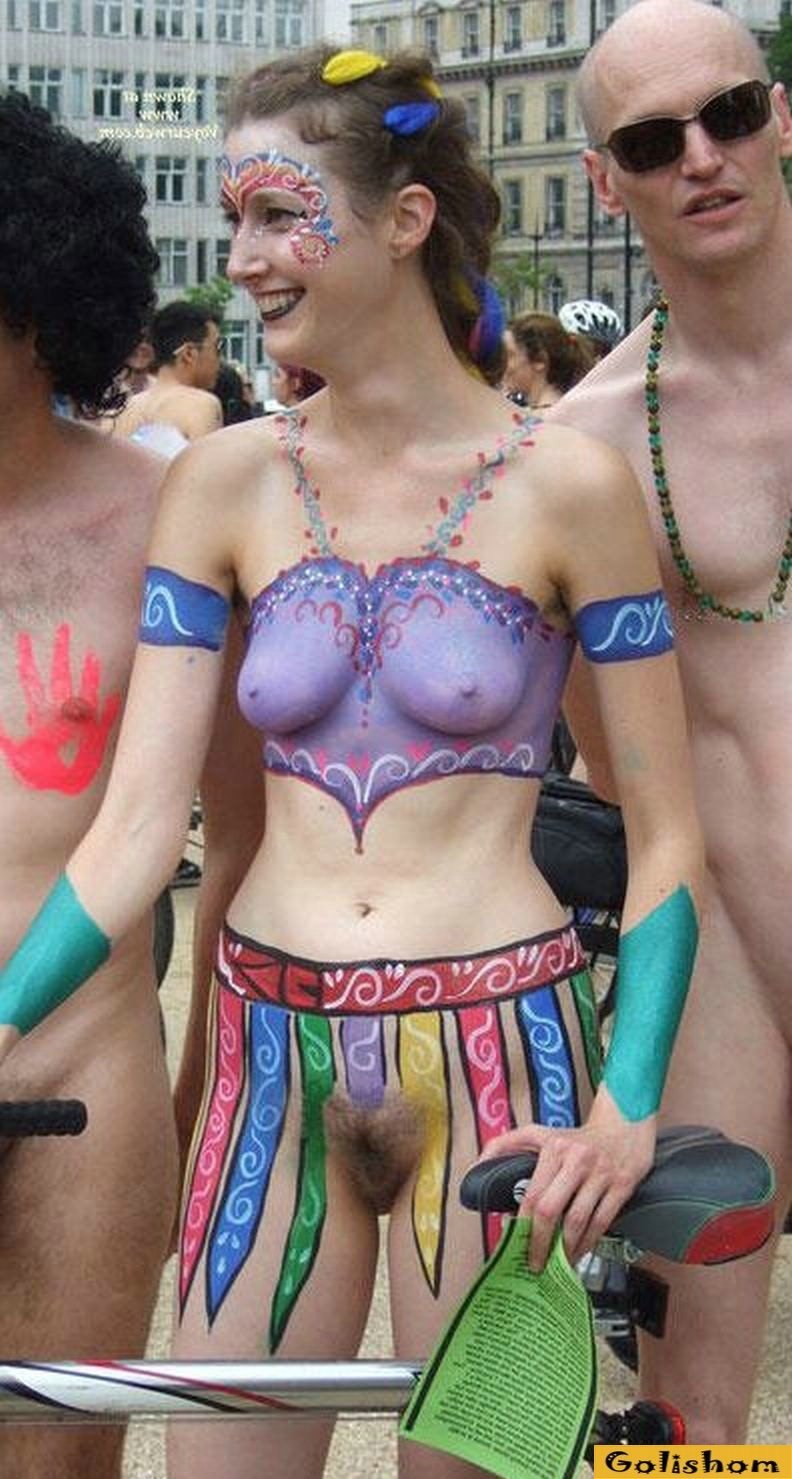 Фестиваль бодиарта голые
