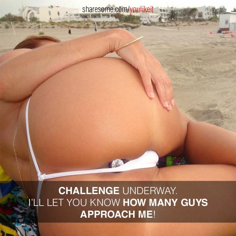 Большие голые попы на пляже