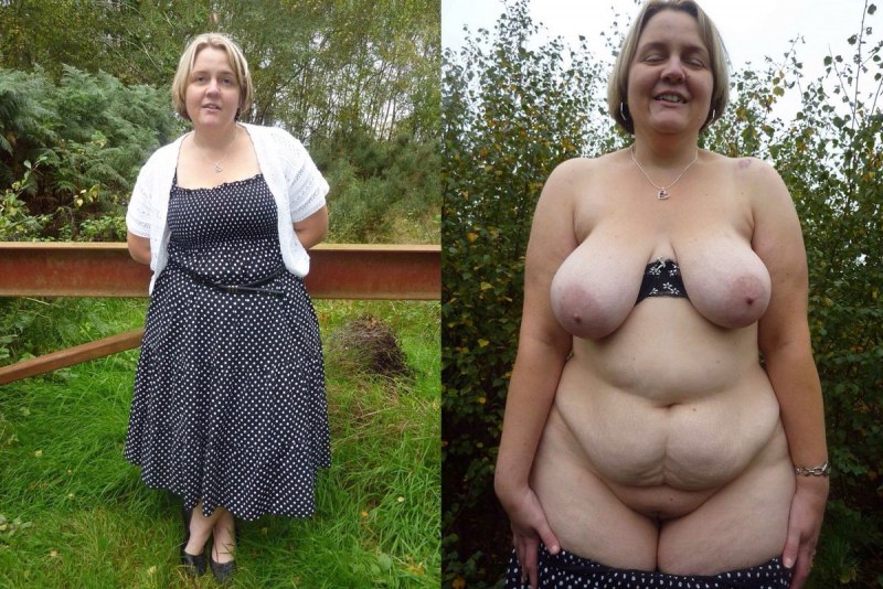 Одетые и раздетые толстые