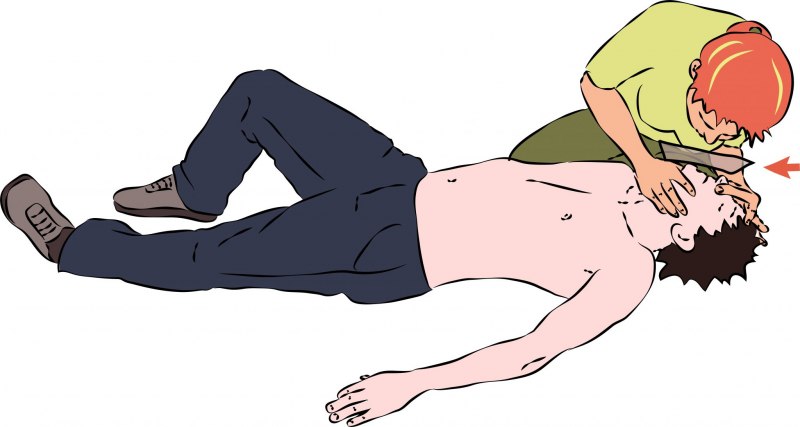 Человек лежит без сознания