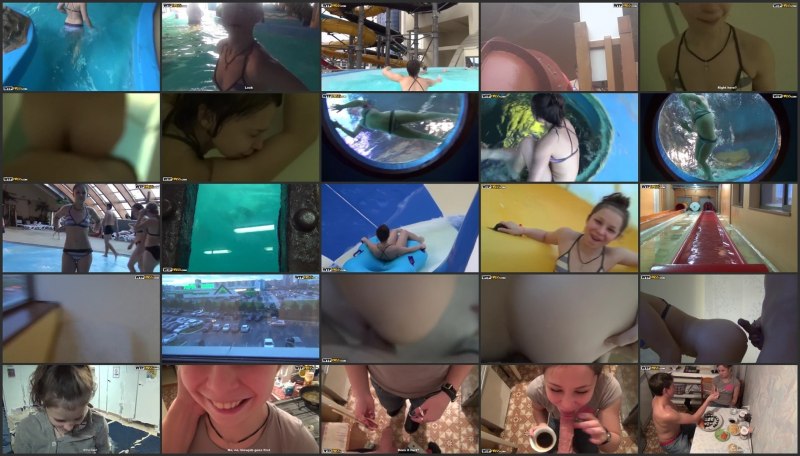 Скрытая камера в аквапарке эро